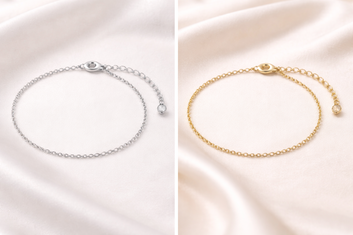 (PRE-ORDER)14K GOLD & .925 STERLING SILVER MIXED METAL TRI-BEADS