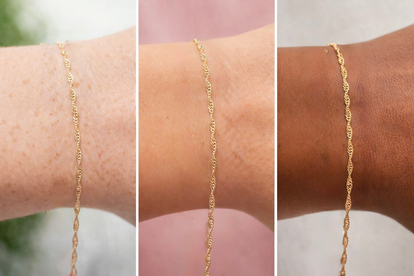 (PRE-ORDER)HERRINGBONE-14K GOLD FILLED