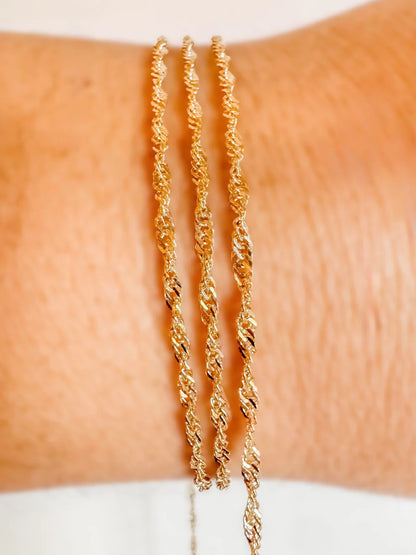 (PRE-ORDER)HERRINGBONE-14K GOLD FILLED
